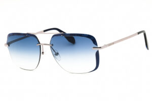 Adidas OR0017 Men's Sunglasses – Shiny Light Ruthenium / Blue Gradient, 62mm