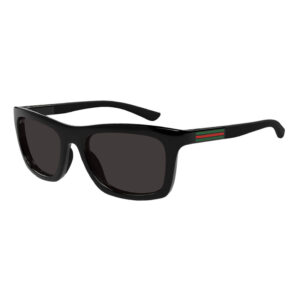 Gucci GG1735S Men's Sunglasses β Shiny Black / Grey, 54mm