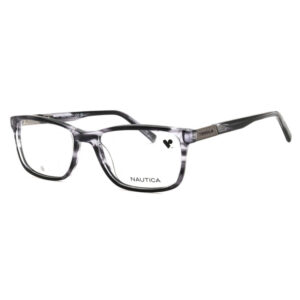Nautica N8177 Men's Eyeglasses – Dark Grey Horn, 53mm