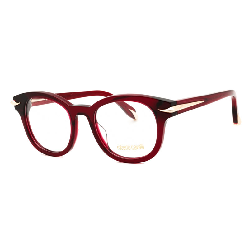 Roberto Cavalli VRC044M Women's Eyeglasses – Shiny Dark Burgundy, 49mm