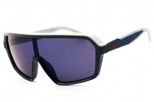 Hugo HG1334/G/S Men's Sunglasses β Navy Blue Top Grey Laminate / Sky Blue Mirror