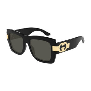 Gucci GG1688 Women's Sunglasses β Shiny Black / Grey, 54mm