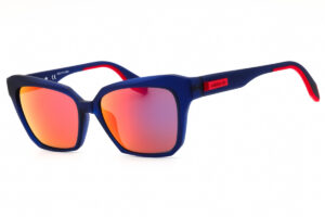 Adidas OR0038 Women's Sunglasses – Matte Light Blue / Bordeaux Mirror, 55mm