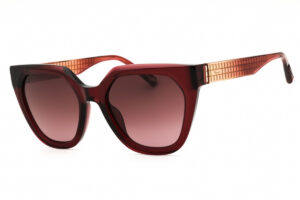 Chopard SCH377M Women's Sunglasses – Shiny Transparent Raspberry / Light Brown Gradient, 54mm