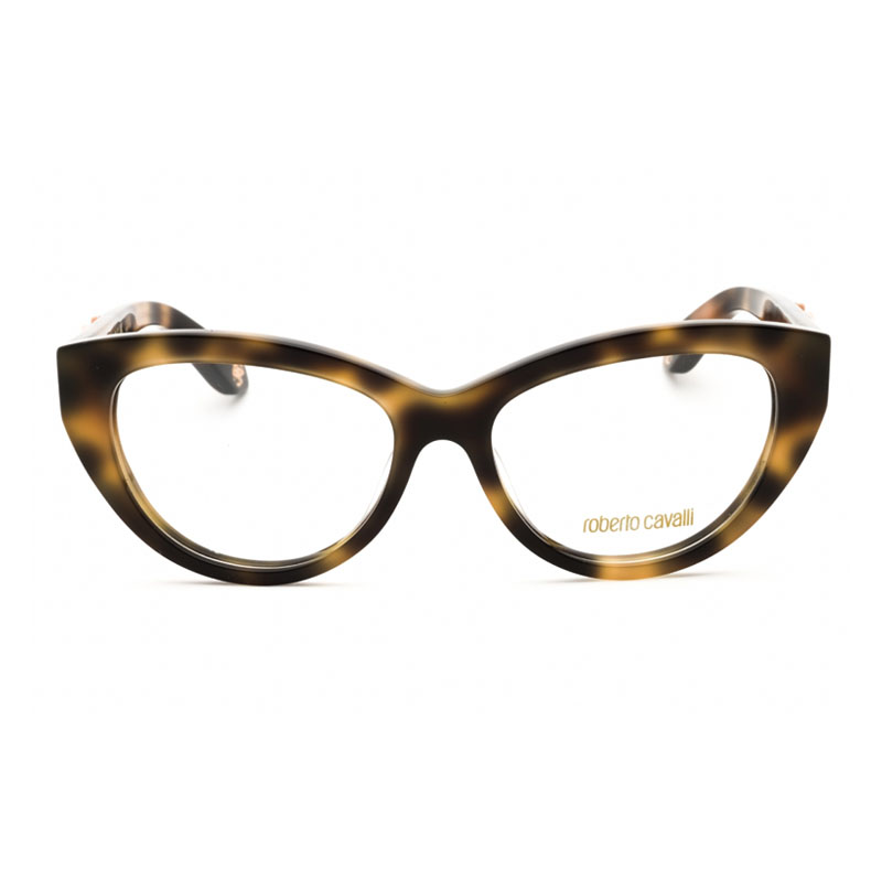 Roberto Cavalli VRC024M Women's Eyeglasses – Shiny Dark Havana, 53mm - Image 2