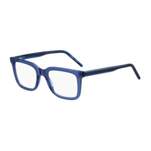 Hugo HG1300 Men's Eyeglasses β Transparent Blue/Black, 51mm