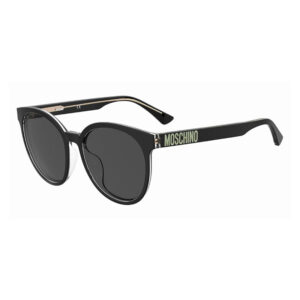 Moschino MOS151/F/S Women's Sunglasses β Black/Transparent / Grey, 58mm