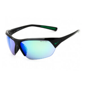 Nike NIKESKYLONACEMFQ4684 Men's Sunglasses β Black / Green Mirror, 69mm