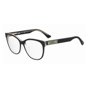 Moschino MOS625/F Women's Eyeglasses β Black/Transparent, 55mm