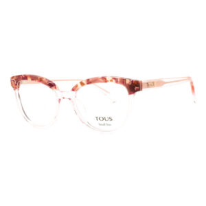 Tous VTOB93V Women's Eyeglasses β Shiny Transparent Pink, 50mm