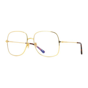 Tom Ford FT6048-B Women's Eyeglasses β Shiny Deep Gold, 59mm