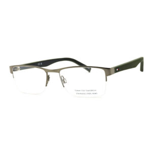 Tommy Hilfiger TH2047 Men's Eyeglasses β Matte Dark Ruthenium, 53mm