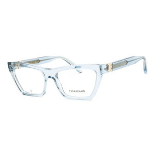 Salvatore Ferragamo SF3021 Women's Eyeglasses – Transparent Azure, 54mm