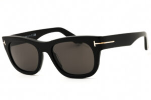 Tom Ford FT1334 Men's Sunglasses β Shiny Black / Smoke, 54mm