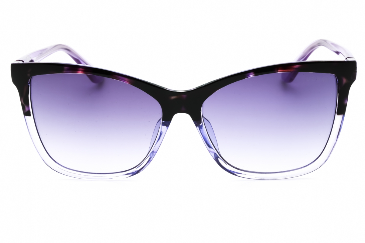 Guess GU7779 Women's Sunglasses – Transparent Violet/Violet Havana / Violet Gradient Mirror, 57mm - Image 2
