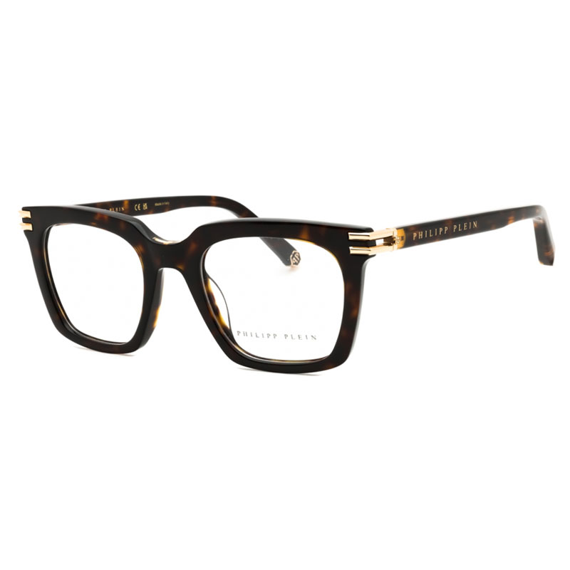 Philipp Plein VPP115M Men's Eyeglasses – Shiny Dark Havana, 51mm