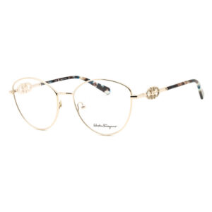 Salvatore Ferragamo SF2220R Women's Eyeglasses β Light Gold, 55mm