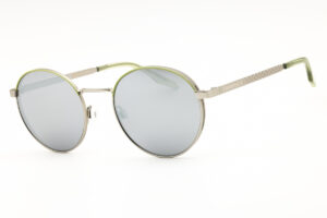 Converse CV107SFOXINGII Women's Sunglasses – Satin Silver/Vitality Green / Grey Silver Flash, 51mm