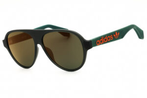 Adidas OR0059 Men's Sunglasses – Dark Brown / Green Mirror, 57mm