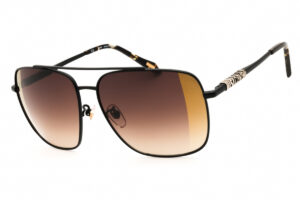 Just Cavalli SJC030 Unisex Sunglasses – Black/Rose Gold / Brown Gradient, 61mm
