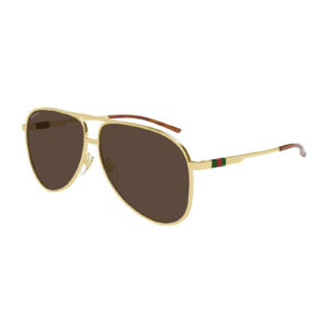 Gucci GG1677S Unisex Sunglasses β Gold / Brown, 62mm