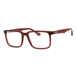 Police VPLN17M Men's Eyeglasses β Transparent Burgundy, 57mm