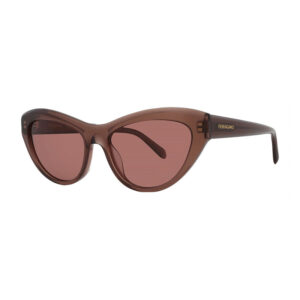 Salvatore Ferragamo SF1103S Women's Sunglasses – Transparent Brown / Brown, 55mm