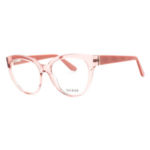 Guess GU50232 Women's Eyeglasses β Transparent Shiny Light Pink, 54mm