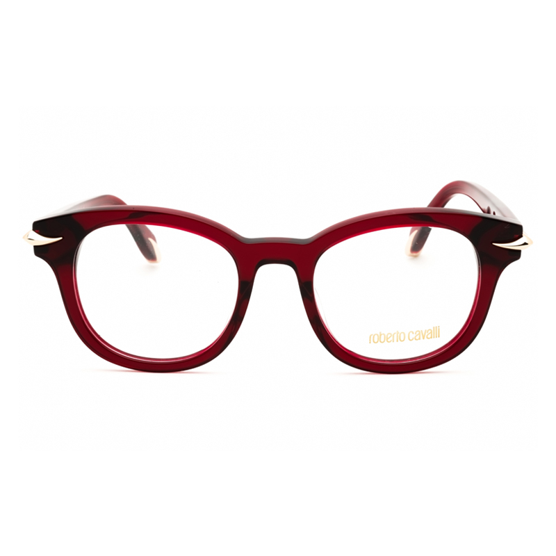 Roberto Cavalli VRC044M Women's Eyeglasses – Shiny Dark Burgundy, 49mm - Image 2