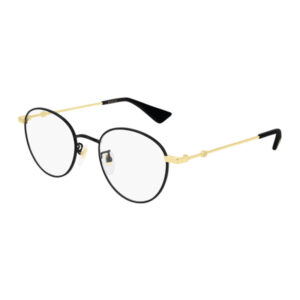 Gucci GG0607OK Unisex Eyeglasses β Black/Gold, 50mm