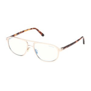 Tom Ford FT5751-B Men's Eyeglasses β Shiny Rose Gold, 57mm