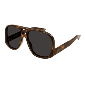Saint Laurent SL652/F Unisex Sunglasses β Shiny Medium Havana / Black, 61mm