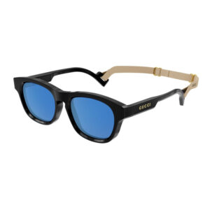 Gucci GG1238S Men's Sunglasses β Black / Blue, 53mm