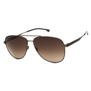 Hugo Boss BOSS1641/S Men's Sunglasses β Matte Dark Ruthenium / Brown Gradient, 60mm