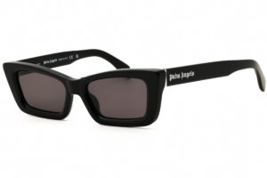 Palm Angels PERI092REDWOOD Unisex Sunglasses β Shiny Black / Dark Grey, 53mm