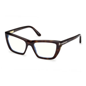 Tom Ford FT6047-B Women's Eyeglasses β Dark Havana, 54mm
