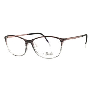 Silhouette SPXILLUSIONFULLRIM1603/75 Unisex Eyeglasses β Black Lace Shiny, 55mm