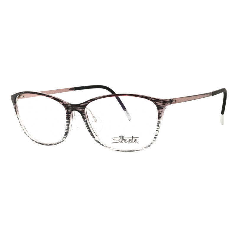 Silhouette SPXILLUSIONFULLRIM1603/75 Unisex Eyeglasses – Black Lace Shiny, 55mm