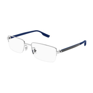 Montblanc MB0188O Men's Eyeglasses – Silver, 55mm