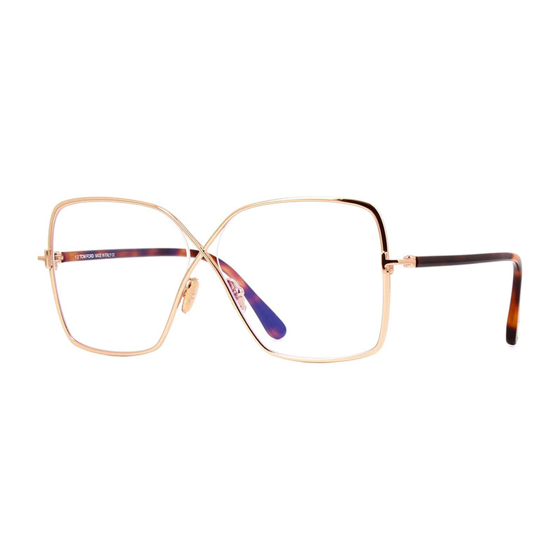 Tom Ford FT5841-B Women's Eyeglasses – Shiny Rose Gold, 59mm