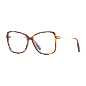 Tom Ford FT5953-B Women's Eyeglasses β Blonde Havana, 55mm