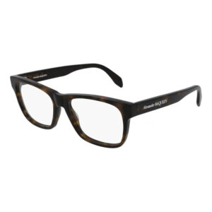 Alexander McQueen AM0307O Men's Eyeglasses β Dark Havana, 55mm