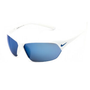 Nike NIKESKYLONACEMIEV1125 Men's Sunglasses β White/Grey / Blue Mirror, 69mm