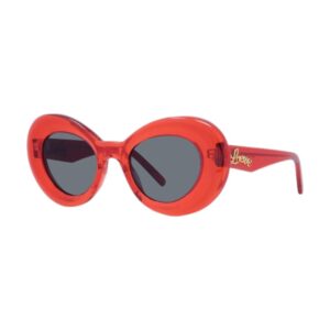 Loewe LW40112I Women's Sunglasses β Shiny Transparent Red / Blue, 47mm