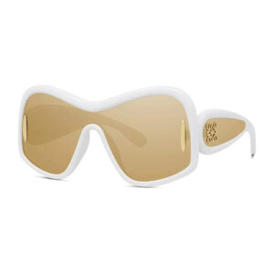 Loewe LW40131I Women's Sunglasses β White/Gold Mirror / Brown Gold Mirror
