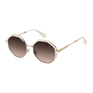 Marc Jacobs Runway MJ1079/S Women's Sunglasses β Gold/White / Brown Gradient, 56mm