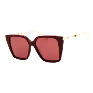 Gucci GG1967S Women's Sunglasses β Burgundy/Gold / Red, 54mm