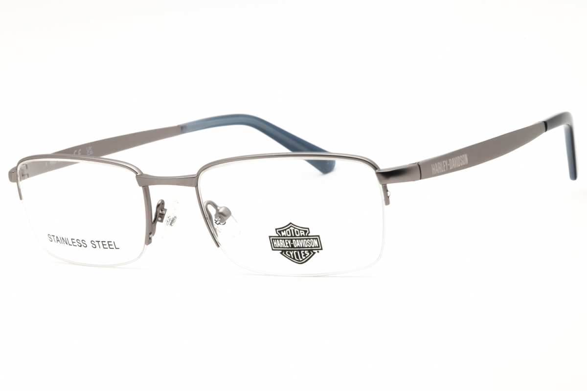 Harley Davidson HD50098 Men's Eyeglasses – Matte Light Nickeltin, 54mm