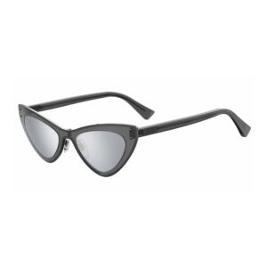 Moschino MOS051/S Women's Sunglasses – Transparent Ruthenium / Silver Mirror, 50mm