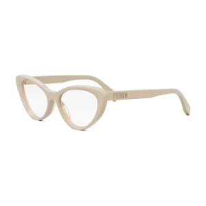 Fendi FE50075I Women's Eyeglasses β Shiny Beige, 53mm